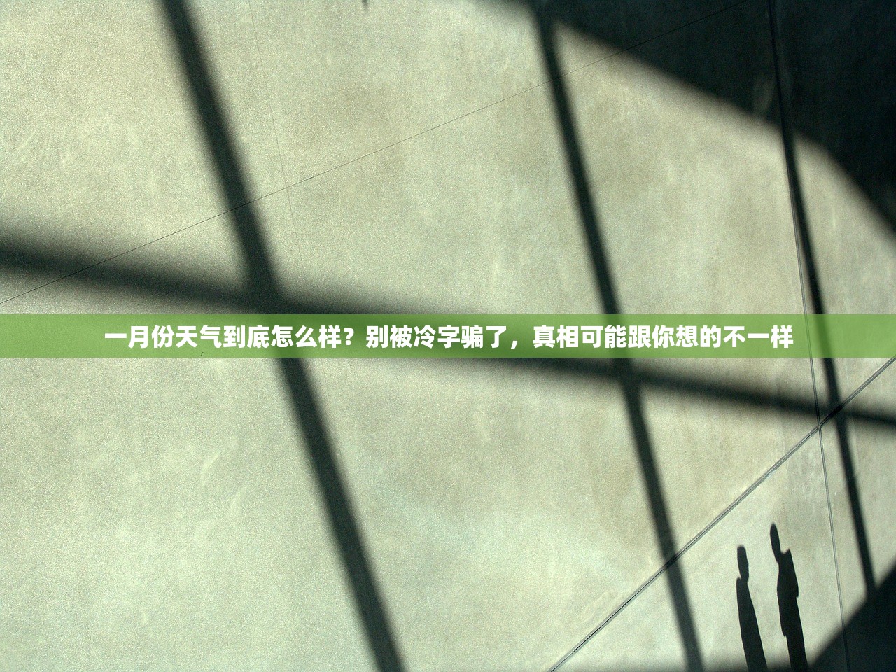 一月份天气到底怎么样？别被冷字骗了，真相可能跟你想的不一样